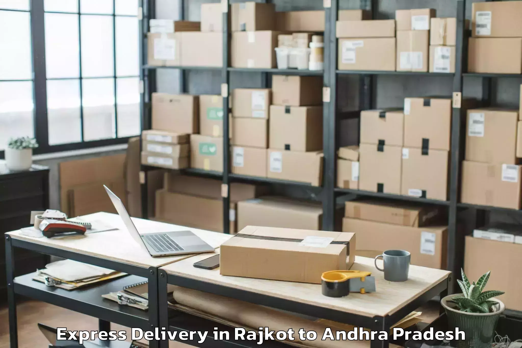 Leading Rajkot to Ponnuru Express Delivery Provider